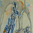 “Serie Beziehungen“ (2012), Relief auf Leinwand, Mischtechnik auf Leinwand, 70x50 cm